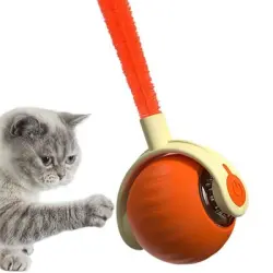 FurryFusion Pelota rodante de juguete para gatos - Naranja