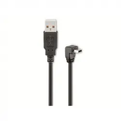 Goobay Cable USB 2.0 a Mini USB Acodado Macho/Macho 1.8m Negro