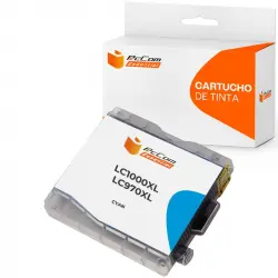 Pccom Essential Brother Lc1000xl/lc970xl Cartucho Tinta Compatible Cian
