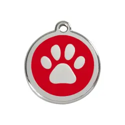 Placa identificativa Huella Rojo M