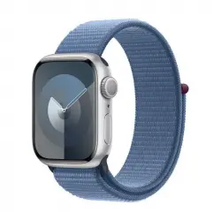 Apple Watch Series 9 GPS + Cellular 45mm Caja de Aluminio Plata con Correa Deportiva Azul Invierno
