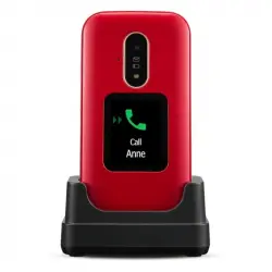 Doro 6880 Teléfono para Mayores Rojo/Blanco Libre