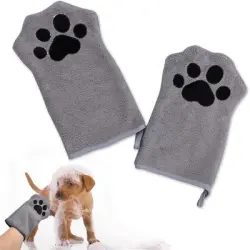 IntiMeg Guantes/toallas de limpieza para perros y gatos - Una pieza