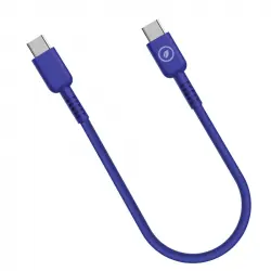 Muvit For Change Cable USB-C a USB-C 3A/60W 0.2m Azul