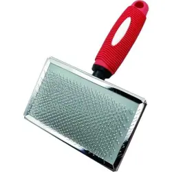 Pawffee Cepillo Slicker suave con bolitas protectoras para pieles sensibles - 1 pieza