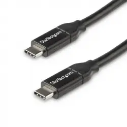 StarTech Cable USB-C con PD 5A 0.5m Negro