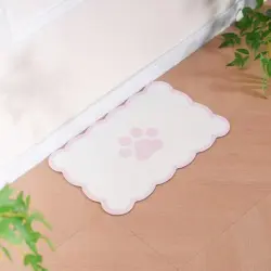 UAMLY Alfombrilla absorbente para comederos y bebederos de gatos - Rosa