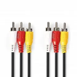 Valueline Cable AV 3x RCA Macho/Macho 1.5m