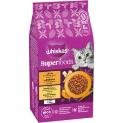 Whiskas 1+ Superfoods Selección Mixta en gelatina 6 x 50 g - Pato e hígado de pollo