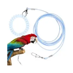 ZooVenture Correa de vuelo para pájaros y loros - azul