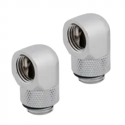 Corsair Hydro X Series 90° Rotary Pack 2 Adaptadores Cromo