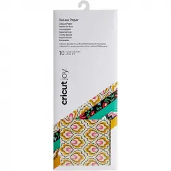 Cricut Joy Pack de 10 Hojas de Papel Adhesivo 11.4 x 30.4 cm Muestrario Design