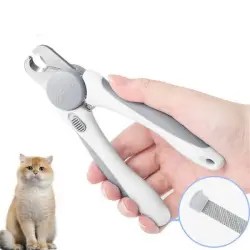 FurryFusion Cortaúñas para gatos y perros con lima - Blanco