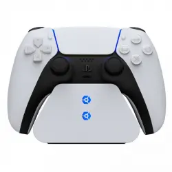 Gioteck Base de Carga para 2 Mandos Dualsense PS5 + 6 Carcasas de Color Intercambiables