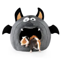 IntiMeg Caseta para cobayas - Estilo Halloween - 26 cm x 26 cm x 27,5 cm