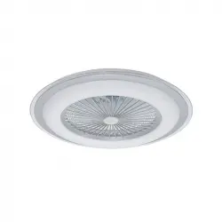 Lumit Bise Ventilador de Techo WiFi con Luz y Mando 50W 61cm Plata