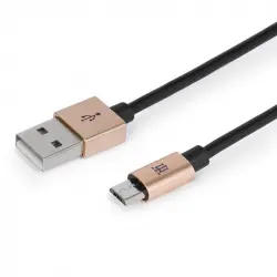 Maillon Cable Micro USB 2.4A 1m Aluminio Oro