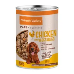 Nature's Variety Paté Pollo Lata para perros adultos medium - 400 gr