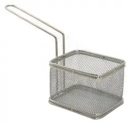Oryx Cesta para Freír Mini con Mango Acero Inoxidable 10x8x7cm