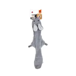 Fofos Peluche conejo Skinneez con sonido para perros - 57 cm x 9 cm x 2 cm