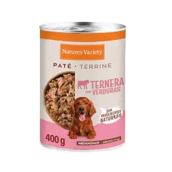 Nature's Variety Paté Ternera Lata para perros adultos medium - 400 gr
