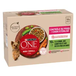 PURINA ONE Mini Adult Weight Control Pavo - 10 x 85 g