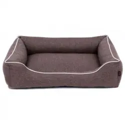 Sofa Mallorca Comfort Cama Para Perro En Marrón Con Blanco 100x75 Cm