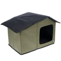 Casa para gatos TIAKI Camo - 58 x 42 x 37 cm (L x An x Al)