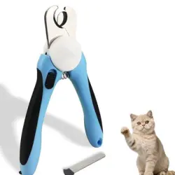 FurryFusion Cortaúñas para gatos y perros con lima - Negro