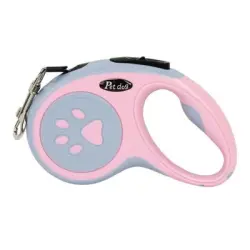 IntiMeg Correa retráctil para perros - Rosa 5M