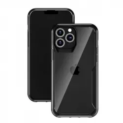Muvit for Change Funda Shockproof 2m Transparente/Negra para iPhone 13 Pro