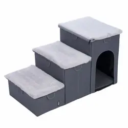 TIAKI escalera plegable para animales, 3 peldaños - 76 x 39 x 41 cm (L x An x Al)