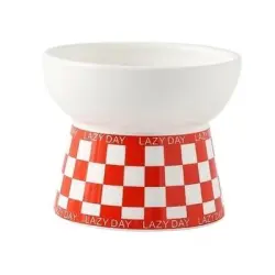 UAMLY cuenco de cerámica para gatos - naranja