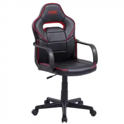 XTR Junior Silla Giratoria Negro/Rojo