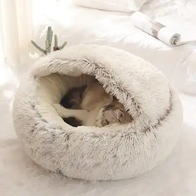 HausPets Cama antiestrés suave gatos/perros 40 cm, color marrón - Artículo 1 - HausPets - Comparador de precios