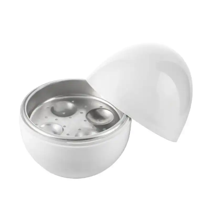 InnovaGoods Boilegg Hervidor para Microondas 4 Huevos + Recetario