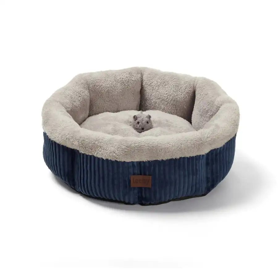 Leeby cuna redonda suave gris para gatos - Leeby - Comparador de precios