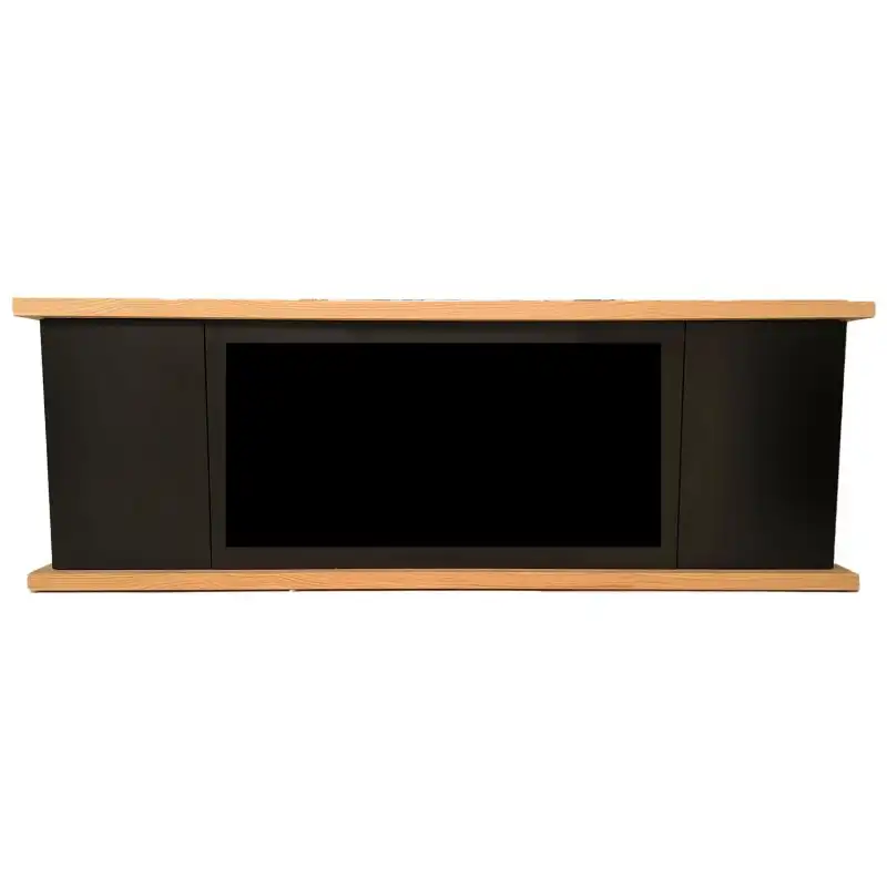 Mueble De Madera Para Chimenea Electrica Mobile Arosio 150 Negro