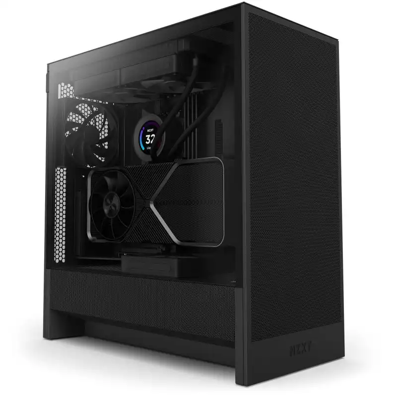 NZXT H5 Flow 2024 Midi Tower E-ATX Cristal Templado USB-C Negra