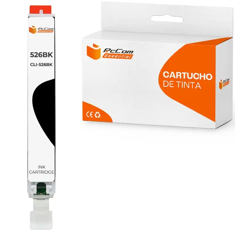 Pccom Essential Canon Cli526 Cartucho Tinta Compatible Negro