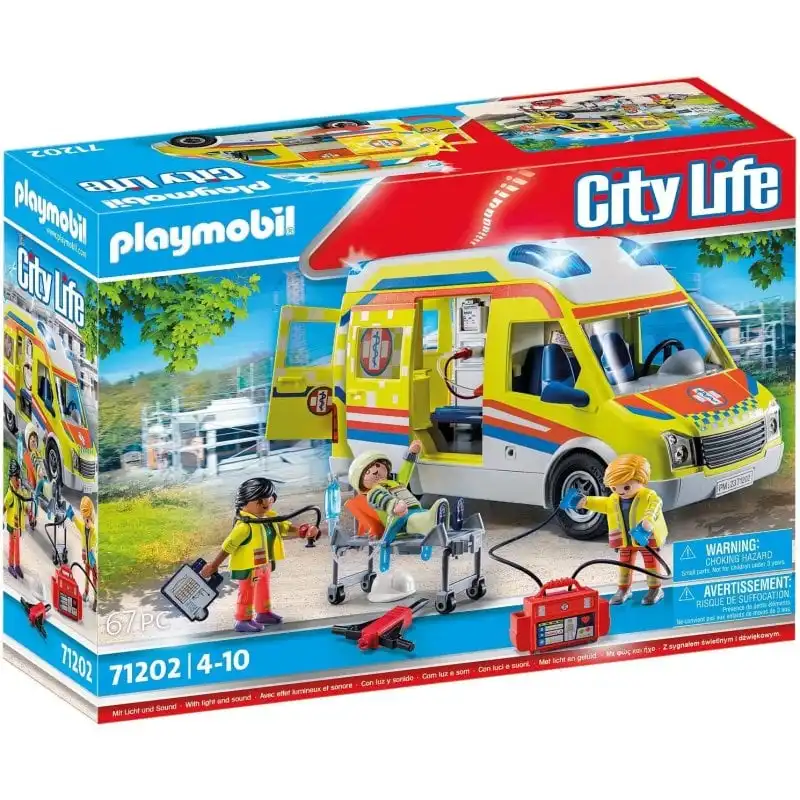 Playmobil City Life: Ambulacia con Luz y Sonido