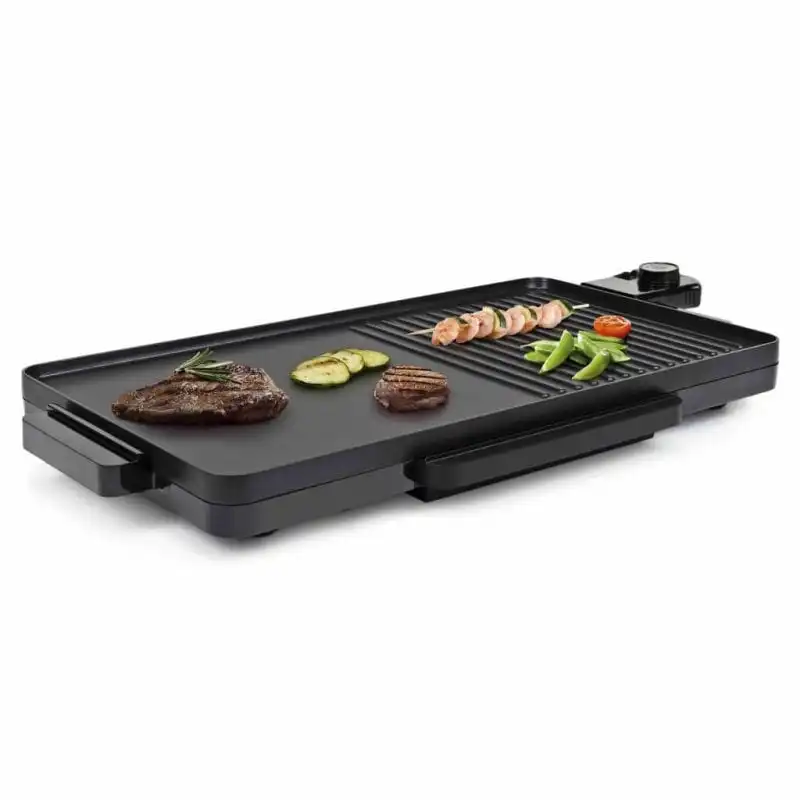Tristar BP-2750 Plancha Parrilla Eléctrica 2 en 1 2000W Negra
