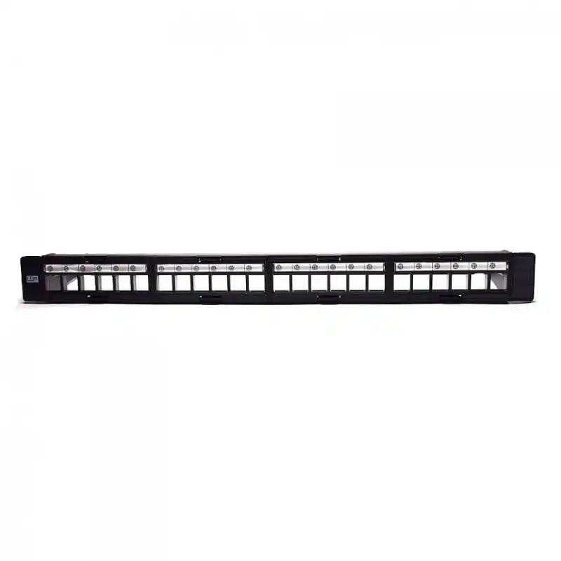 WP Panel de Parcheo Blanco Modular para 24 Módulos de Keystone UTP 1U