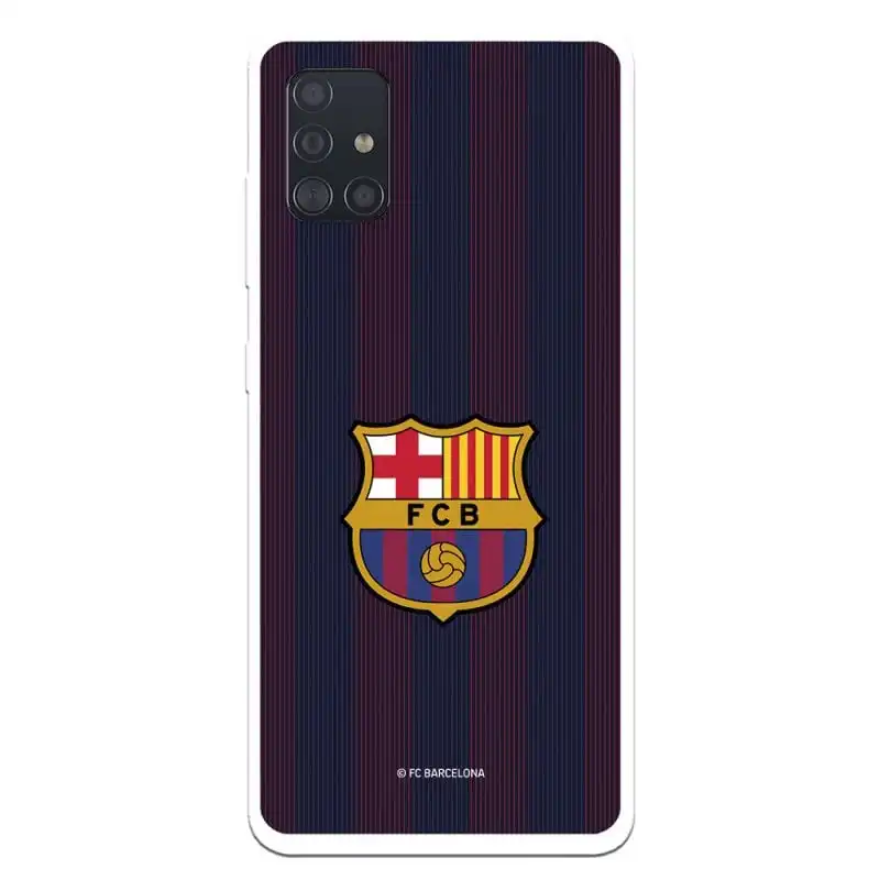 Funda Licencia Oficial FC Barcelona Rayas Blaugrana para Samsung Galaxy A51