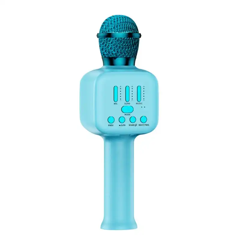 Klack Micrófono Inalámbrico para Karaoke Azul