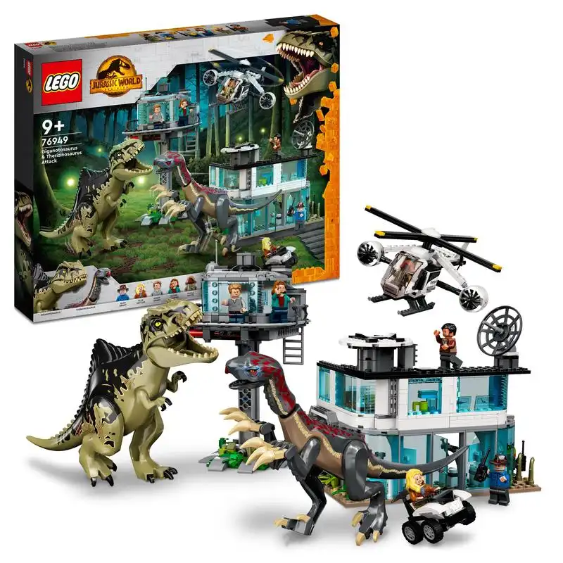 LEGO® Jurassic World Ataque del Giganotosaurio y el Therizinosaurio 76949