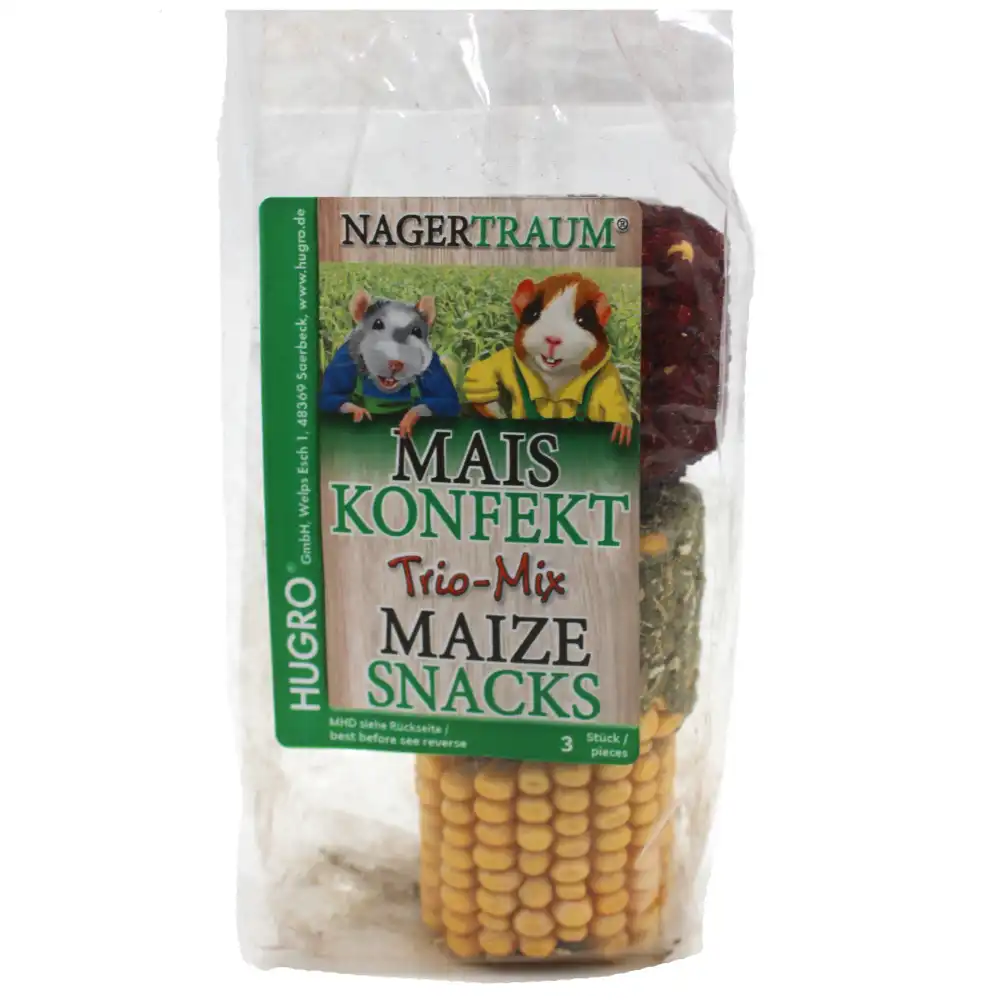 Mezcla de maíz Hugro para roedores - Pack mixto con 3 variedades