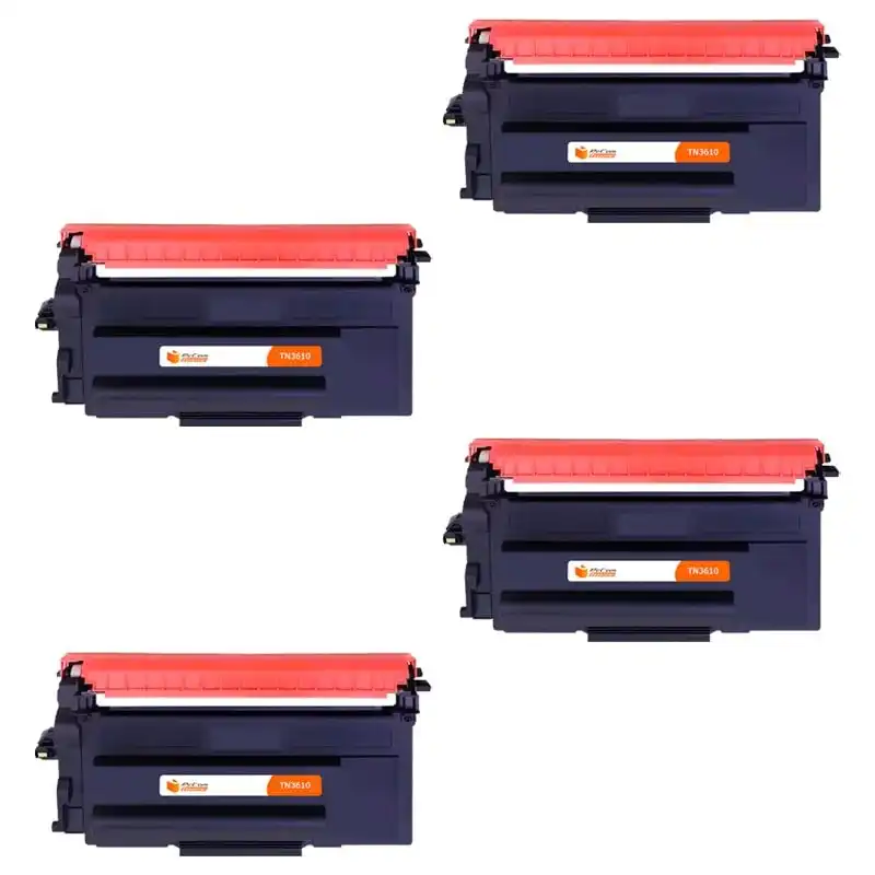 Pccom Essential Brother Tn3610 Tóner Compatible Negro Pack 4