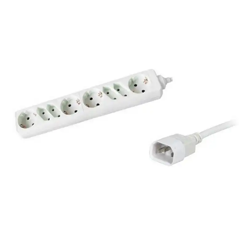 Phasak BN 0964 Regleta IEC 8 Tomas 1.5m Blanca