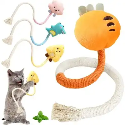 UAMLY  interactivo para gatos, cuerda masticable con hierba gatera - 4 piezas - Uamly - Comparador de precios